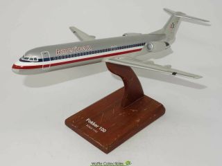 1:100 Display Models American Airlines Fokker F - 100 79246 Airplane Model