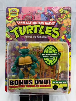 Teenage Mutant Ninja Turtles 25th Anniversary Michelangelo Figure On Card