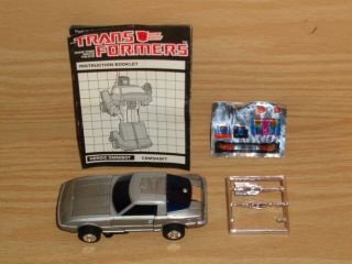 Vintage 1984 G1 Hasbro Transformers Mail Away Camshaft Stickers & Weapons