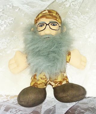 2013 Duck Dynasty Uncle Si Robertson Talking Plush Toy 8 " Tall