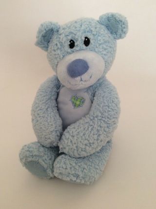 First & Main Baby Blue Tender Heart Teddy Bear 10” Plush Stuffed Animal