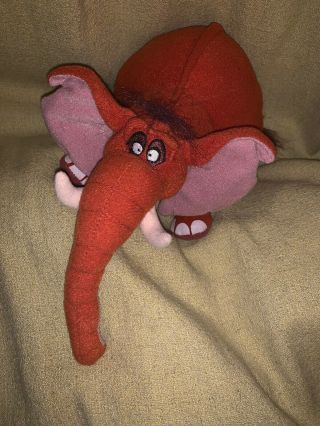 Disney Tarzan Tantor The Elephant Plush Toy Animal 14 " W Poseable Trunk Euc