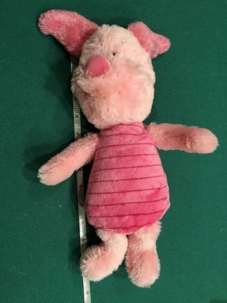 Disney Winnie The Pooh Piglet Plush Stuffed Animal Toy 14 " Tall Fuzzy Pig Doll