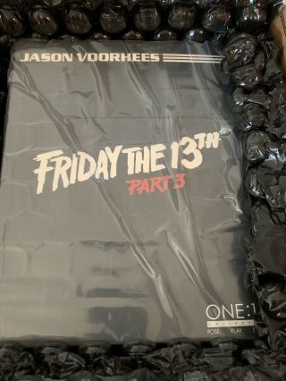 Misb Mezco One:12 Jason Voorhees 6in Action Figure Friday The 13th Part 3