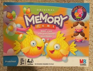 Memory Game By Milton Bradley Games Hasbro Educational 2007 - Complete