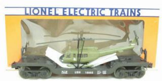 Lionel 6 - 16952 Us Navy Flatcar W/ Ertl Helicopter Ln/box