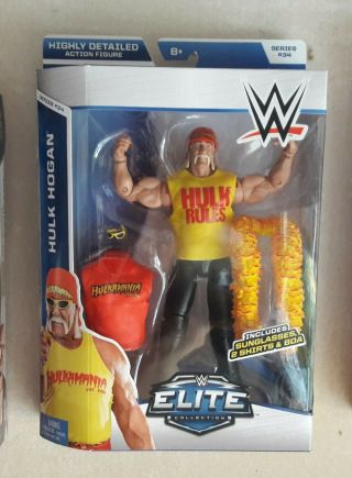 Wwe Elite Figure Hollywood Hulk Hogan Hulkamania Wcw Champion