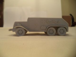 Marx Battleground / Desert Fox Light Gray German Truck,  3 Soldiers 1960 