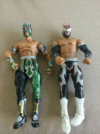 Wwe Sin Cara 2011 & Rey Mysterio 2014 Wrestling Figure Mattel