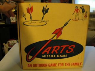 Vintage Jarts Missile Game Outdoor Family Game Complete With Parts & Box
