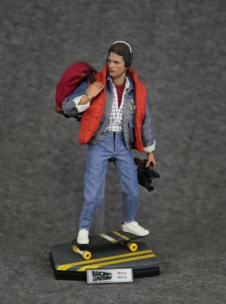 Display Stand For Hot Toys Back To The Future 1/6 Marty Mcfly Figure