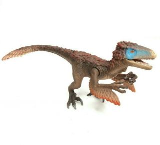 Schleich Utahraptor Dinosaur Velociraptor Plastic Feathered Raptor D - 73527