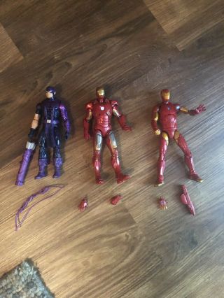 Marvel Legends Iron Man 10 Years,  Bp Wave,  And Hawkeye