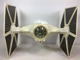 Vintage Kenner Star Wars 1978 Imperial White Tie Fighter Complete Light