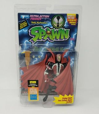 Todd Toys Spawn Poseable Ultra Action Figure With Full Size Comic Book