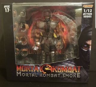 Storm Collectibles Mortal Kombat Smoke Figure Nycc 2018 Exclusive Usa Broken Arm