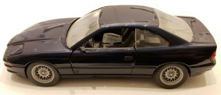 Schabak Bmw 850i Blue Metallic 1:24 Scale Diecast Model Car