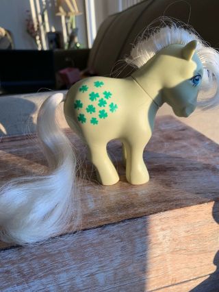 Mlp G1 1982 My Little Pony Collector Pose Minty Green Clover Concave Feet Great