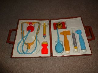 Vintage 1977 Fisher Price Medical Kit Doctor Nurse Set 936