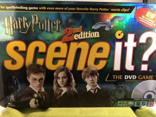 Harry Potter Scene It? 2nd Edition Dvd Board Game 100 Complete Fun
