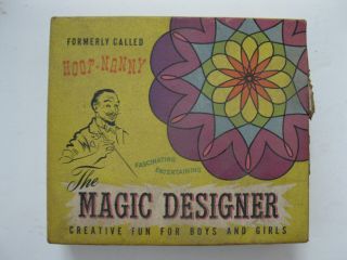Vintage Hoot Nanny Magic Designer Pre Spirograph Complete W/some Paper & Inst