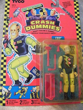 1992 Chip In Pro - Tek Suit Figure Of The Crash Dummies
