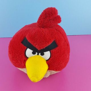 Angry Birds Red Plush 6 " 2010 Commonwealth Stuffed Animal