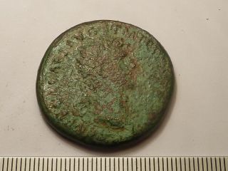 5919 Ancient Roman August Bronze Sestertius Coin 1st Century Bc