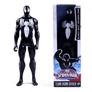 12  Marvel Legends Titan Hero Black Suit Spider - Man Action Figure Kids Toy Gift