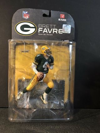 2008 Mcfarlane Toys Nfl Green Bay Packers Brett Favre Action Figure Nib
