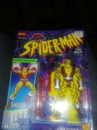 Toy Biz Spider - Man Shocker Action Figure Animated Series 1994 47124