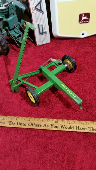 Ertl John Deere Sickle Bar Mower - Tractor Implement Farm Implement 1/16 Vintage