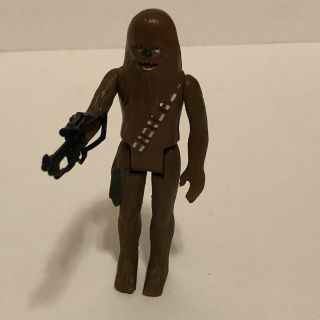 Star Wars Vintage Kenner 1977 Chewbacca With Bowcaster Weapon