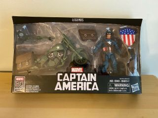 Wwii Marvel Legends Series Captain America & Motorcycle 80 Years