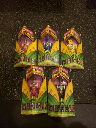 Mighty Morphin Power Rangers Full Set Of 5 Action Figures 1993 Version Bandai