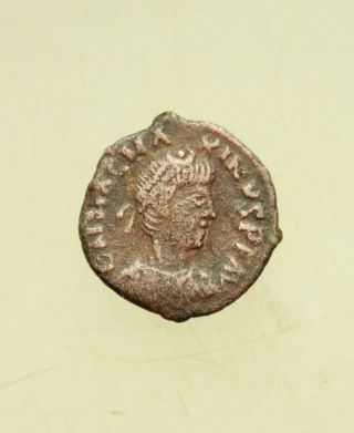 Magnus Maximus.  A.  D.  383 - 388.  Ae 13 Mm,  1.  G,  Rome Spes Ro - Ma - Norvm,  Camp Gate
