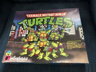 Vtg Tmnt Teenage Mutant Ninja Turtles Colorforms Deluxe Play Set 1990