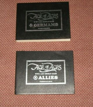 Ace Of Aces - Ww1 Air Combat Game - 1981 First Edition - 2 Volume Set