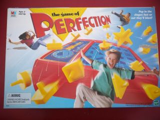 Vintage 1989 Milton Bradley Perfection Game 100 Complete And