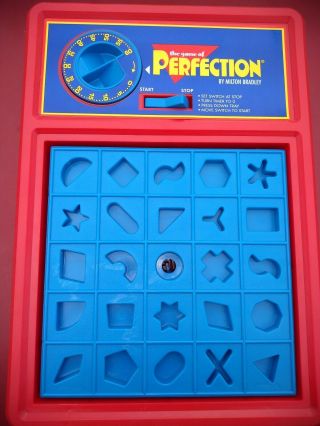Vintage 1989 Milton Bradley Perfection Game 100 COMPLETE and 2