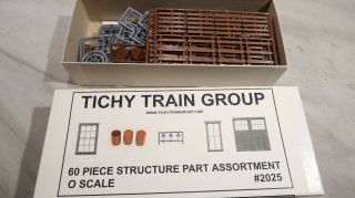 G Tichy Train Group Boxed 60 Piece Structure Part Assortment 2025 O Scale
