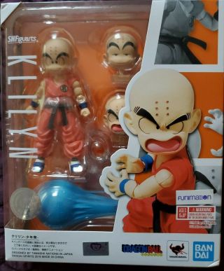 Tamashii Nations S.  H.  Figuarts Krillin - The Early Years Dragon Ball Action Figure