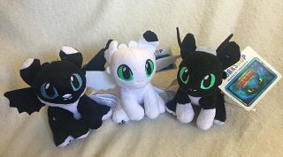 X3 Night Lights Build A Bear - How To Train Your Dragon 3 Small Plush Toy