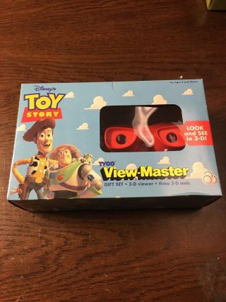 Tyco Disney Toy Story View Master 3d Viewer & 3 Reels 1995 Rare