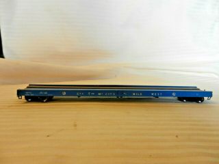 Walthers Ho Scale Circus Blue Flat Car Col.  Tim Mccoy 