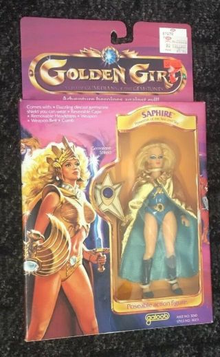 Golden Girl Guardians Of The Gemstones Saphire Action Figure Galoob 1984