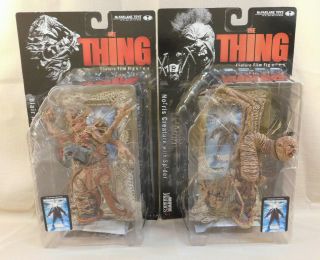 Mcfarlane Toys 2000 Movie Maniacs 3 The Thing Blair Monster & Norris Creature