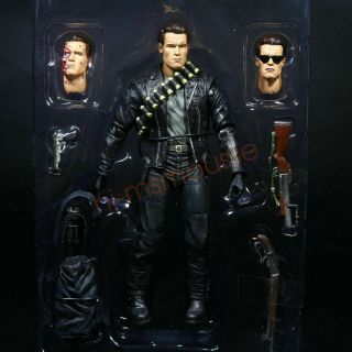 Action Figure Neca Terminator 2 Judgment Day T - 800 Ultimate Arnold 7 " Doll Loose