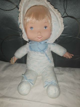 15 " Vintage 1970s Baby Holly Hobbie Knickerbocker Doll Stuffed Animal Plush Toy