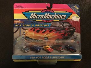 1995 Galoob Micro Machines 22 Hot Rods And Kustoms Mini Car Set
